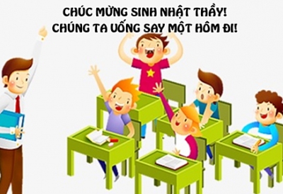 Thầy giáo hóa học mượn rượu vào đề
